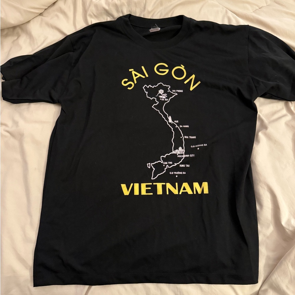 Black Vietnam Graphic T-Shirt